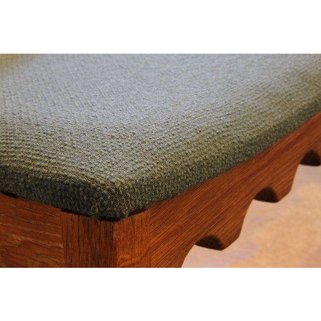 Vintage Danish Brutalist Ladderback Oak Chairs in the style of Henning Kjærnulf, 1960s, Set of 6 For Sale - Image 12 of 18