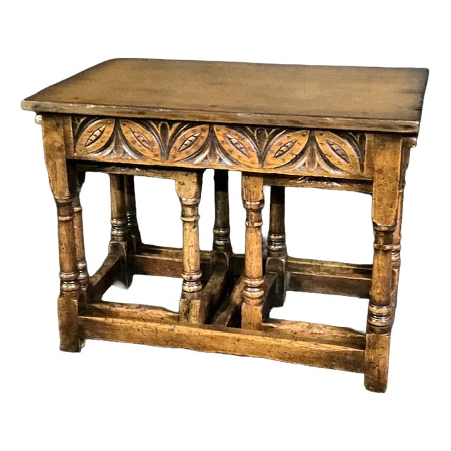 Oak Nest of Tables, 1965, Set of 3 For Sale