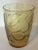 Glass 1930 Art Deco Rene Lalique Amber Tumbler Glass Vase Blidah Pattern Fruit and Leaves For Sale - Image 7 of 11