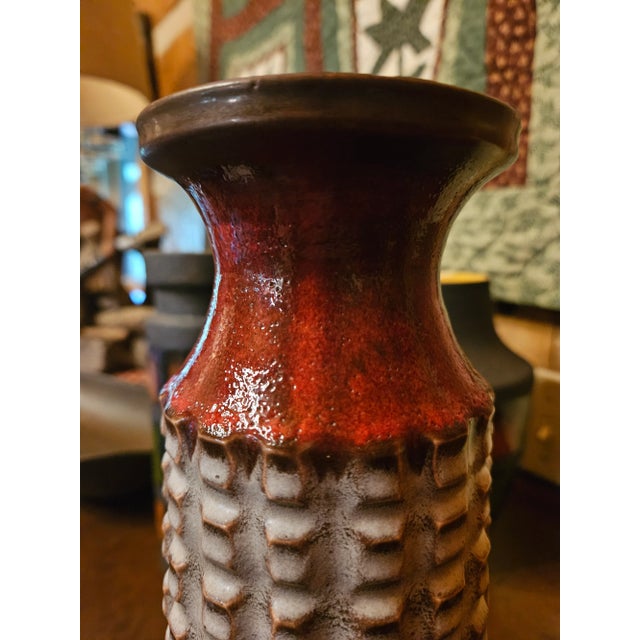 1970s 1970's Space Age Ceramic Vase For Sale - Image 5 of 7