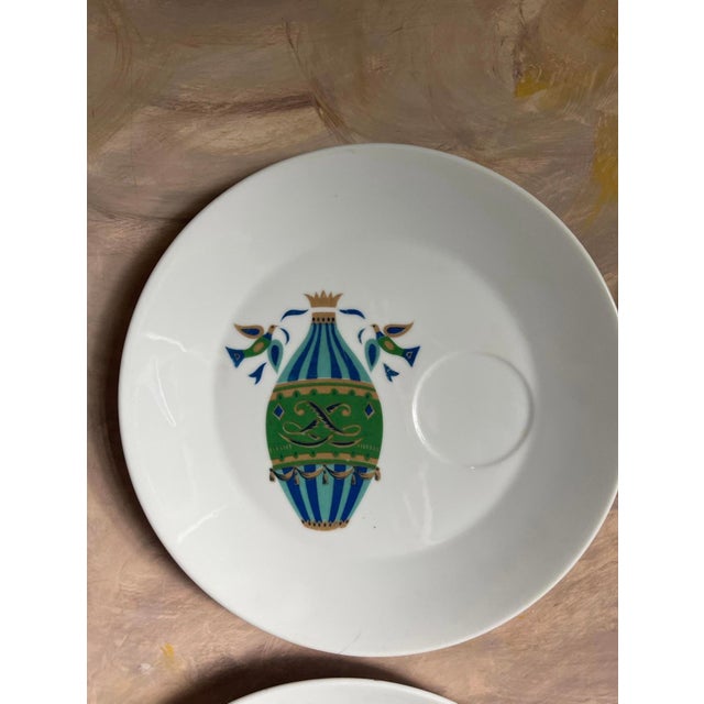 Modern 1960s Collection of Four (4) George Briard Hot Air Balloon 9 3/8” Plates For Sale - Image 3 of 10