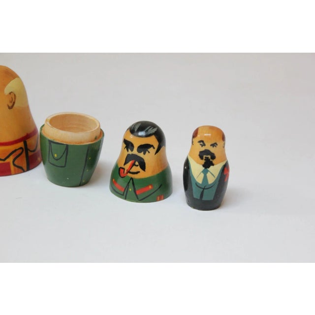 Vintate Soviet Union Leaders Matryoshka / Nesting / Russian Dolls Chairish