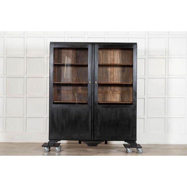 19th Century French Ebonised Fruitwood Glazed Vitrines, 1920 For Sale - Image 9 of 18