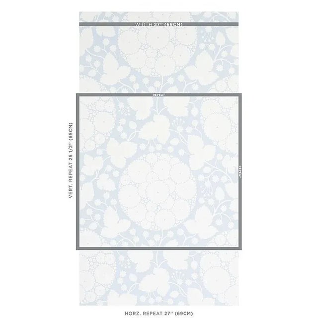 Make a wish upon this silhouetted dandelion pattern! Marianne is a wonderful large-scale floral wallpaper design with a...