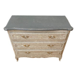 French Chest of Drawers in Grey For Sale