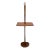 Solid Oiled Walnut or Teak End Side Table Tapered Base Floor Lamp For Sale