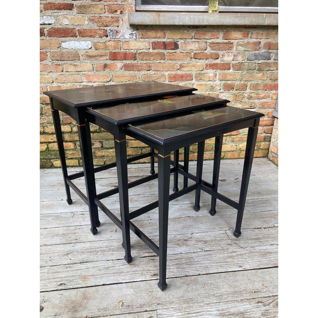 generously sized nesting tables, set of 3. larger than most tables measure: 30 wide/ 29.5 tall/ 18 deep 26 wide/ 28.25...
