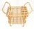 McGuire Very Fine c1950s Bent Bamboo Serving Cart on Wheels w/ Bottle Cases Holders For Sale - Image 4 of 12