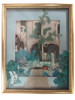 Isabella Stewart Gardner Museum Original Art Fabric Collage