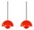 Vintage FlowerPot Pendant Lamps by Verner Panton for Louis Poulsen, Set of 2 For Sale