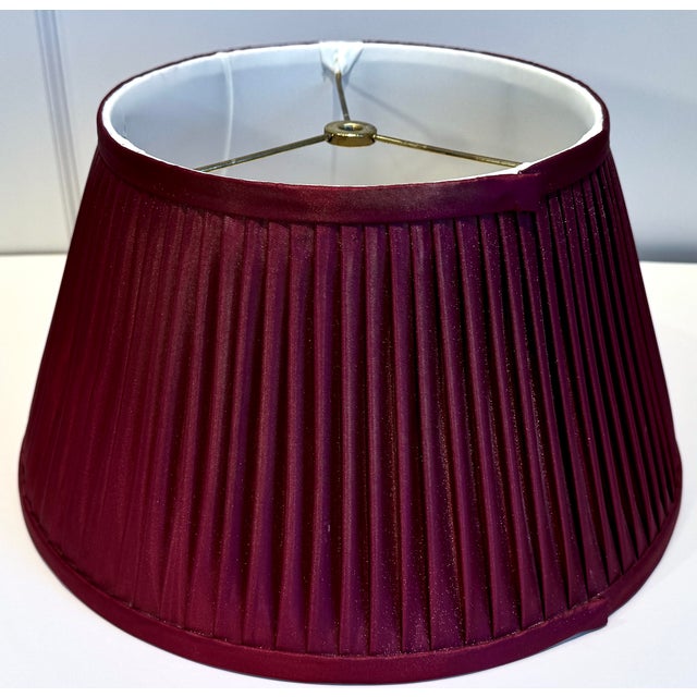 Vintage Hand Painted Ceramic Lamp, Bouillotte Style For Sale - Image 10 of 18