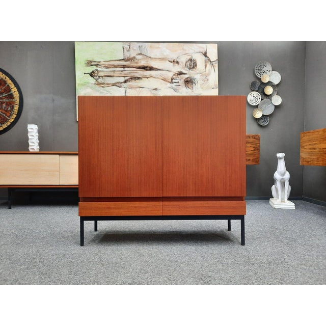 Model S21 Highboard in Teak by Dieter Wäckerlin for Behr, 1960s For Sale - Image 13 of 13
