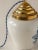 Tichelaar Makkum Delft Blue Tobacco Jar Table Lamp, New Pleated Silk Lampshade For Sale - Image 9 of 12