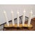 Metal Squiggle Unlacquered Brass 5-Candle Holder For Sale - Image 7 of 7