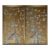 Gold Leaf Chinoiserie Hand-Painted Lavender Peony & Peacock Wall Panels (Set of 2) For Sale