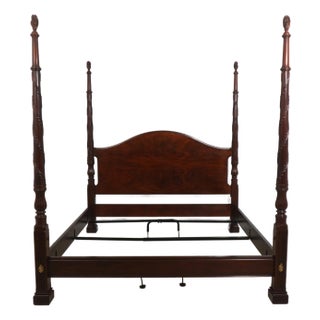 Henkel Harris Mahogany King Size Poster Bed For Sale
