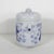 Chinoiserie Small Vintage Chinoiserie Asian Koi Fish Canister Lidded Jar or Pot, Ceramic With Lid Blue and White For Sale - Image 3 of 10
