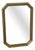 Vintage Mirror in Wooden Gilded Frame Beveled Shape, 1975 For Sale