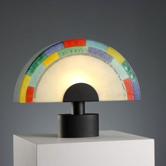 Vintage Murano Glass Table Lamp, 1980s For Sale - Image 12 of 12