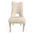 Caracole Transitional Cream Upholstered Side Chair With Gold Ferrules & Painted Wood Frame For Sale