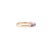 Purple 14k Yellow Gold Stackable Amethyst Half Band Ring Size 5.5 For Sale - Image 8 of 9