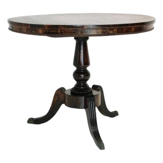 Antique C. 1820's English Regency Rosewood Tilt-top Center Table For Sale