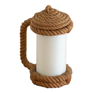 1950s Rope Lantern Lamp by Audoux-Minet For Sale