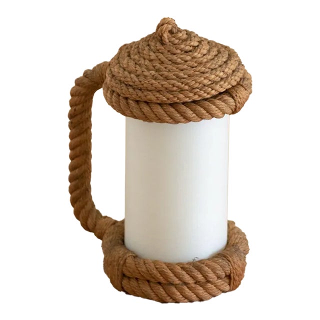 1950s Rope Lantern Lamp by Audoux-Minet For Sale