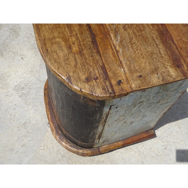 Small Cabinet in Canoe Wood and Teak, 2000s For Sale - Image 15 of 18