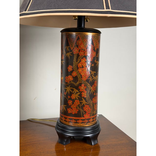 Frederick Cooper Chinoiserie Lacquer Table Lamps With Foo Dog Finials - a Pair For Sale In Boston - Image 6 of 12
