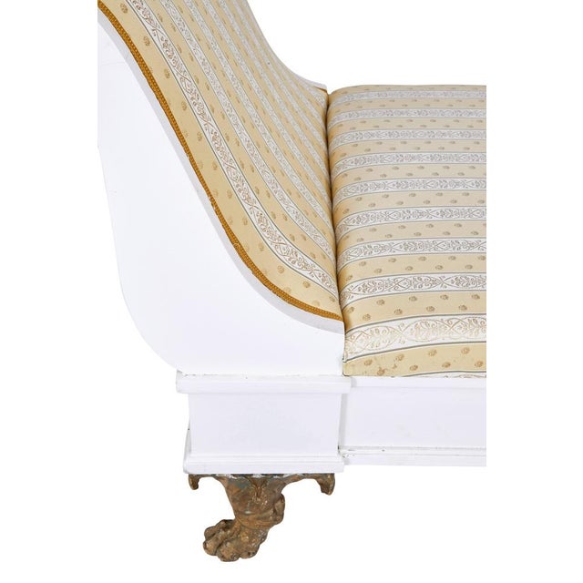 Early 20th Century Empire Revival Scandinavian Painted Daybed, 1900s For Sale - Image 6 of 7