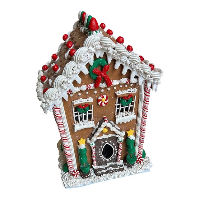 Vintage Light-Up Christmas House Decoration For Sale