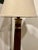 1940s Hand Carved Fluted Column With Ionic Capital Accent Lamp and Restoration Hardware Linen Shade For Sale - Image 4 of 9