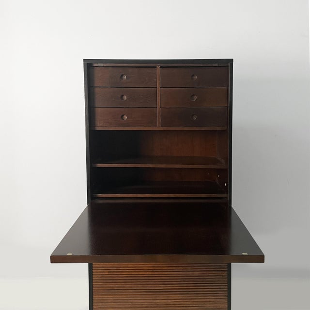 Brown Italian Modern Cabinet by Le Corbusier for Cassina, 1990s For Sale - Image 8 of 16
