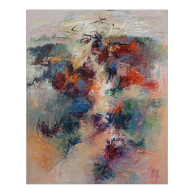 Mary Lou Siefker Acrylic Painting on Canvas Titled “Celebration IV” For Sale