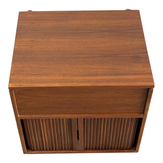 1960s Dual Storage Tambour Cabinets - Sold Separately For Sale