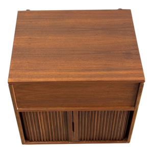 1960s Dual Storage Tambour Cabinets - Sold Separately