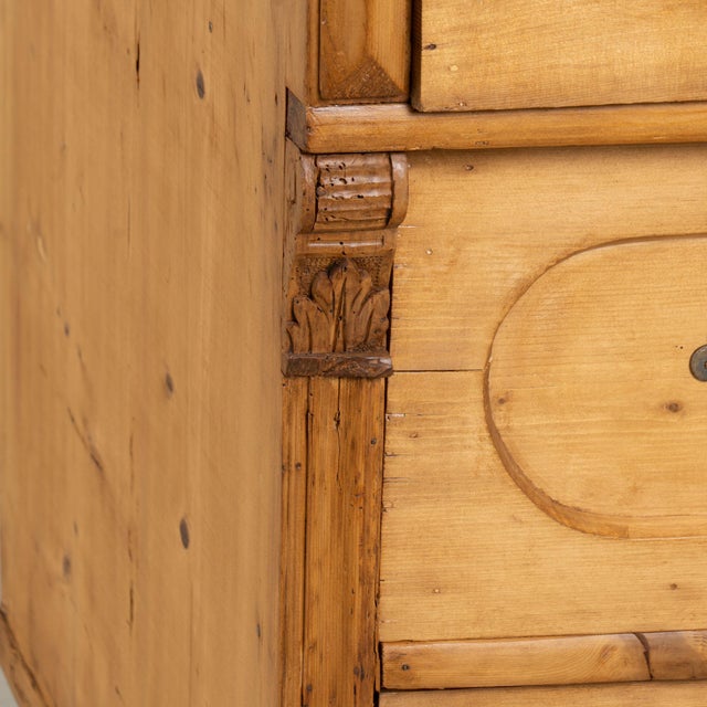 19th Century Romanian Large Pine Chest of Three Drawers For Sale - Image 14 of 18