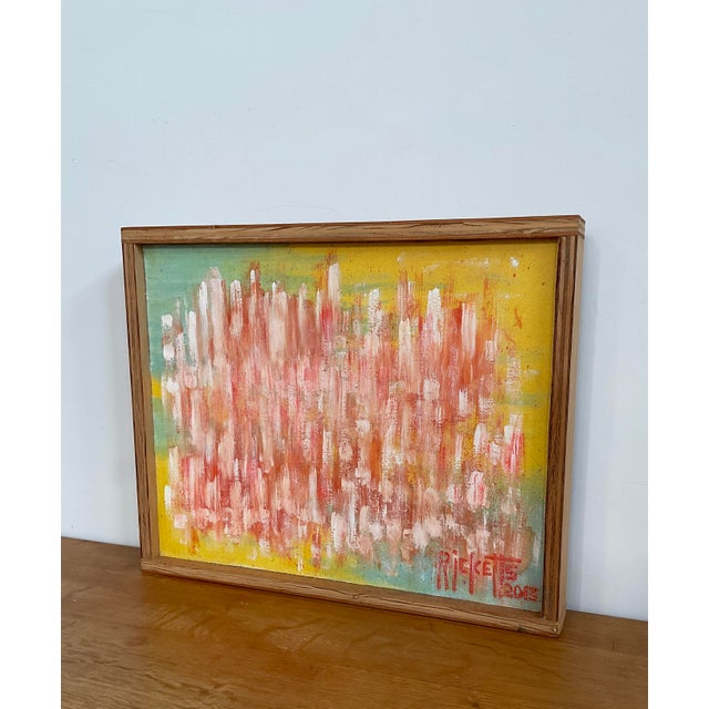 Contemporary "Abstract #279" Large Original Acrylic on Board by D. Ricketts, 2013 For Sale - Image 3 of 9