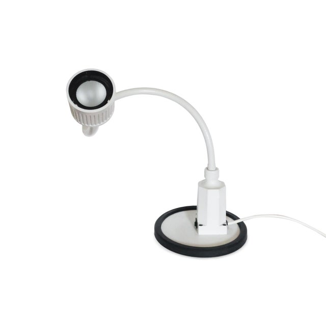 Vintage White Sunnex Gooseneck Desk Lamp For Sale - Image 4 of 7