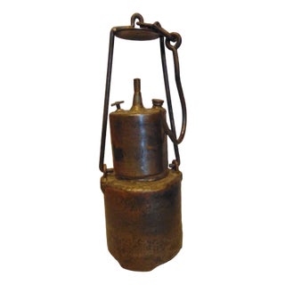 Pre-War Carbide Lamp, 1920s For Sale