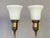 1940s 1940s Chinoiserie Table Lamps Featuring Onyx and Marble, Gilded Metal Fittings - a Pair For Sale - Image 5 of 6