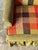 Green Olive Tweed Swivel Rocker With Patchwork Plaid Upholstery, 1970s For Sale - Image 8 of 18