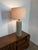 Mid 20th Century Monumental Marshall Studios Martz Signed Ceramic Table Lamp With Original Walnut Finial For Sale - Image 14 of 18