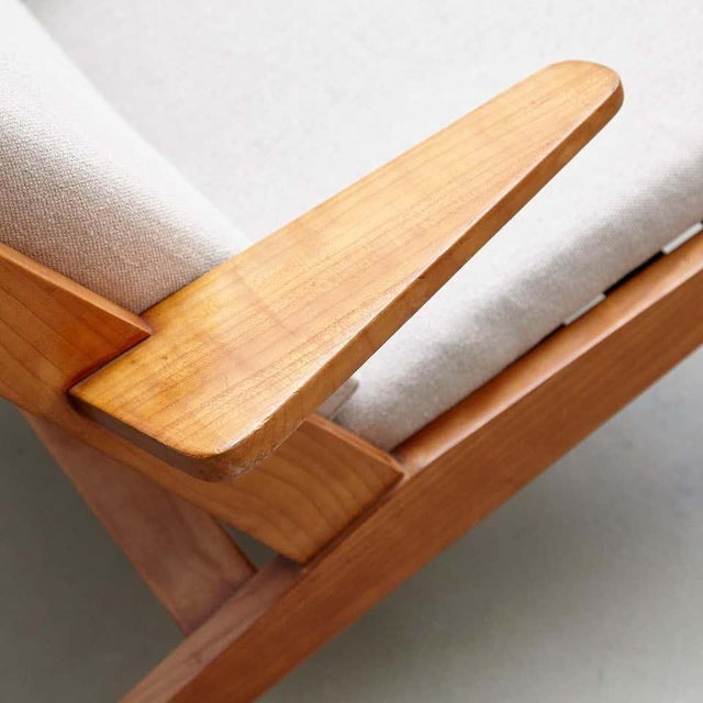 Set of Mid-Century Modern Wood High Back Lounge Chairs from Koene Oberman, 1960s For Sale - Image 11 of 18