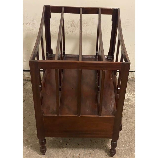 Vintage Wooden Newspaper Rack, 1920s For Sale - Image 6 of 12