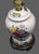 Late 20th Century Vintage Romantic Painted Porcelain Floral Roses Boudoir Table Lamps - Pair For Sale - Image 5 of 10