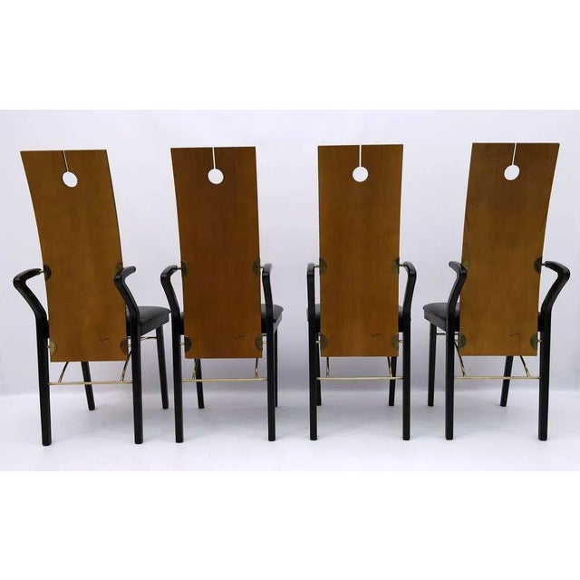 Postmodern Dining Chairs by Pierre Cardin, Italy, 1980s, Set of 4 For Sale - Image 6 of 15