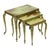 Hollywood Regency Nesting Tables in Onyx and Marble, 1950s, Set of 3 For Sale - Image 14 of 17