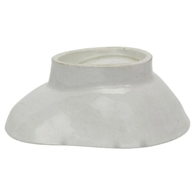 Beautiful 19th-century English ironstone pudding mold by Copeland, featuring a finely detailed pineapple relief — a...